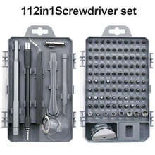 

112 In 1 Screwdriver Set Of Screw Driver Bit Set Multi-function Precision Mobile Phone Repair Device Hand Tools Torx Hex