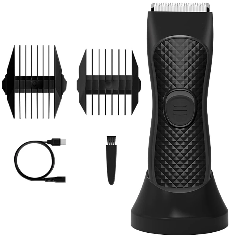 

Men's Electric Groin Hair Trimmer Pubic Hair Trimmer Body Grooming Clipper for Men Bikini Epilator Rechargeable Shaver Razor