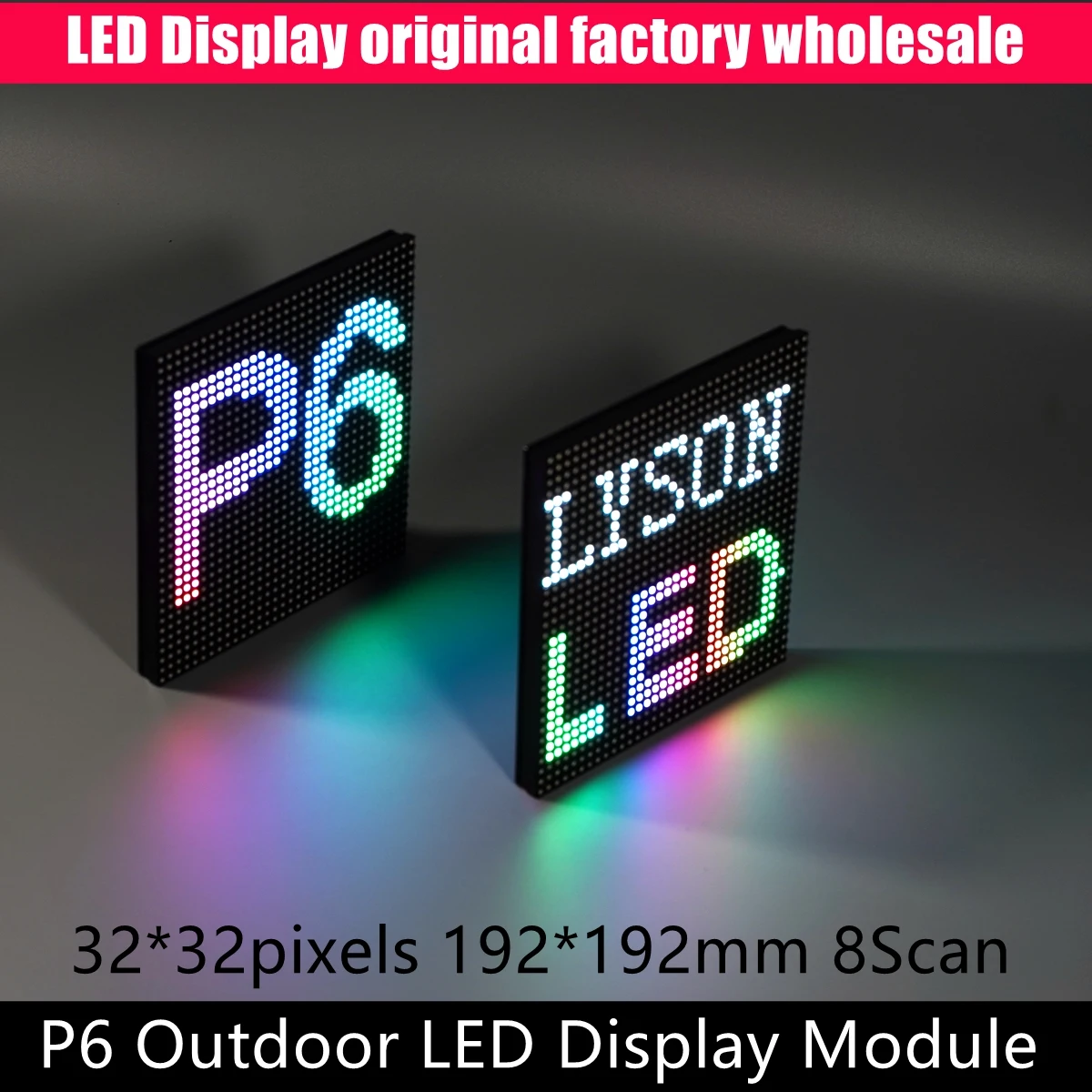High Quality P6 Outdoor RGB Led Display Module Video Wall Screen