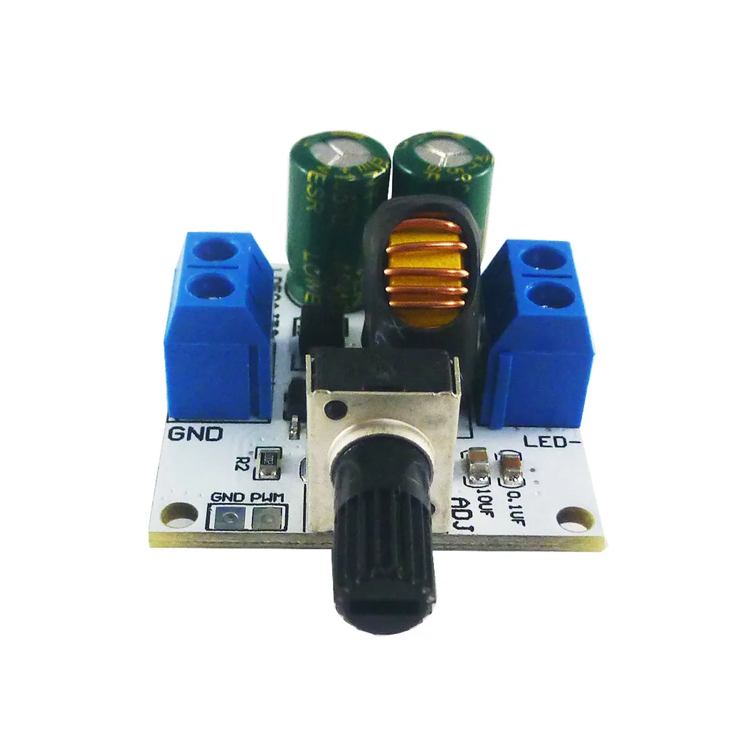 고전력 DC 6-50V 핸들 디밍 LED 드라이버 모듈 0-3A 조정 가능한 정전류 DC-DC 컨버터 LED 손전등 컨트롤러