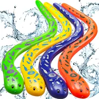 4 Pieces Dive Eels Catch a Snake Dive Toys Water Snake Toy Swimming Pool Games for Toddlers Boys Girls Teens Adults 1