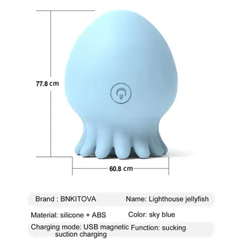 Jellyfish Sucking Vibrator Bean Vibrating Sucker Clitoris Nipples Massage tongue vibrator Masturbator sex toys vagina vibrator 4