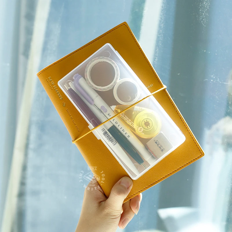 Desktop Storage Box Stationery Organizer Stationery Storage Box 1 PC Stationery Stickers Plastic Storage Box Organizer Container Art Tool Case for Craft Desktop
