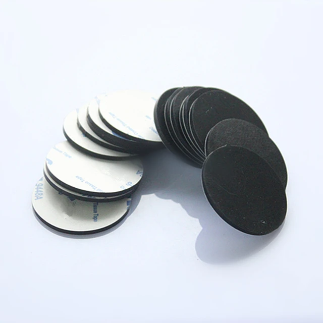 100PCS 20mmx1mm black clear anti slip silicone rubber plastic bumper damper  shock absorber 3M self-adhesive