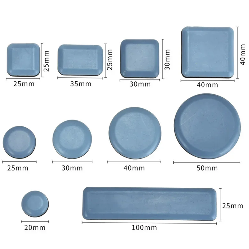 Chair Pads Furniture Leg Pads Rubber Feet Self-Adhesive Floor Protector Slider Glides