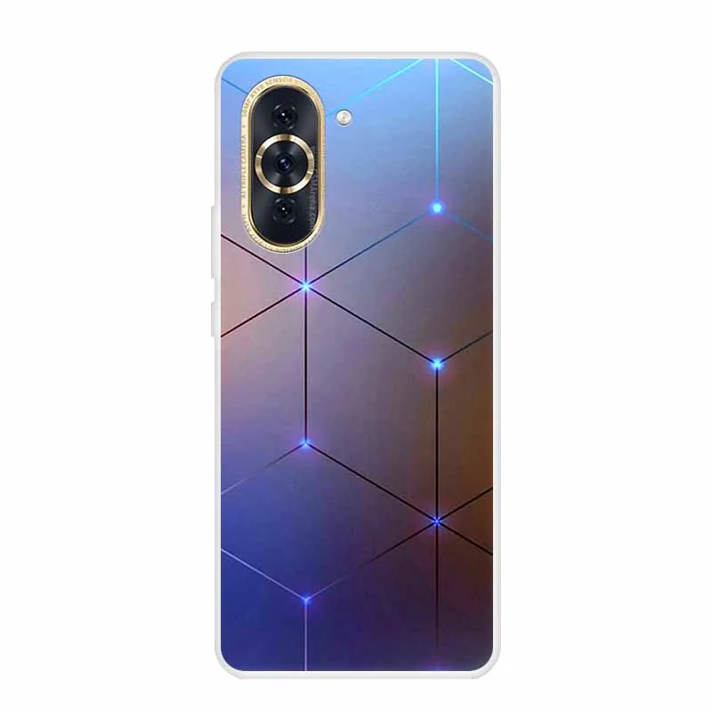 Huawei Nova 10 Pro Clear Marble Soft TPU Silicone Back Cover – Elegant Protective Case