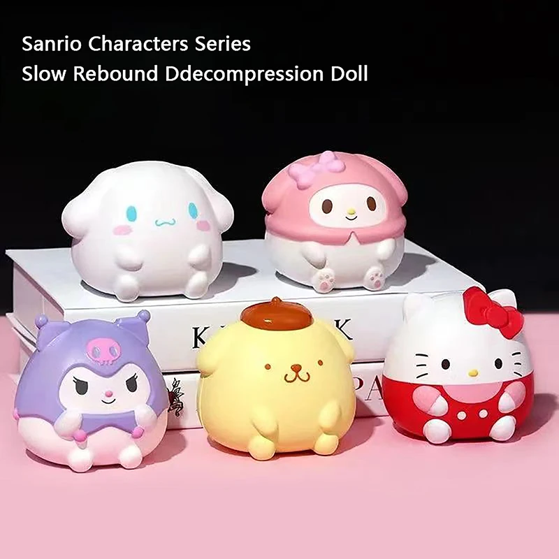 

Healing Gift Kawaii Melody Decompression Sanrio Kuromi Cinnamoroll Stress Relief Squishy Anime Cartoon Children's Hand Pinch Toy