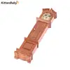 1:12 Dollhouse Miniature Wood Wall Clock Play Doll House Miniaturas Home Decor Accessories Toy Pretend Play Furniture Toy 4