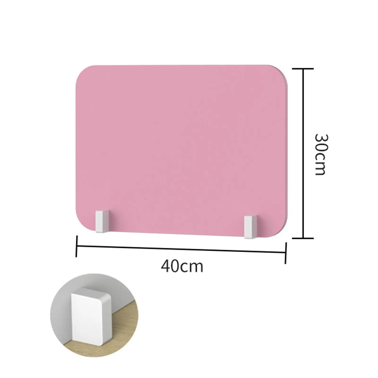 Desktop Partition Sneeze Guard Privacy Divider Protective Screens Desk Divider for Office Desk Easy to Install Mounted