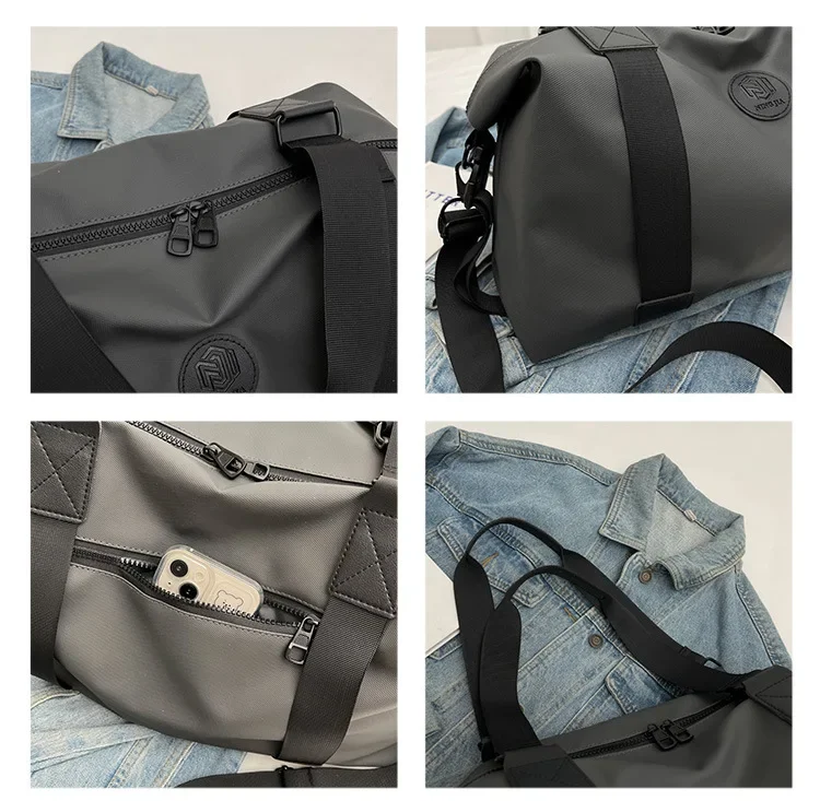 Designer Fitness Travel Tote Unisex Fashionable Large-Capacity Travel Bags Men Simple Black Sports Women's Shoulder Bag 2023