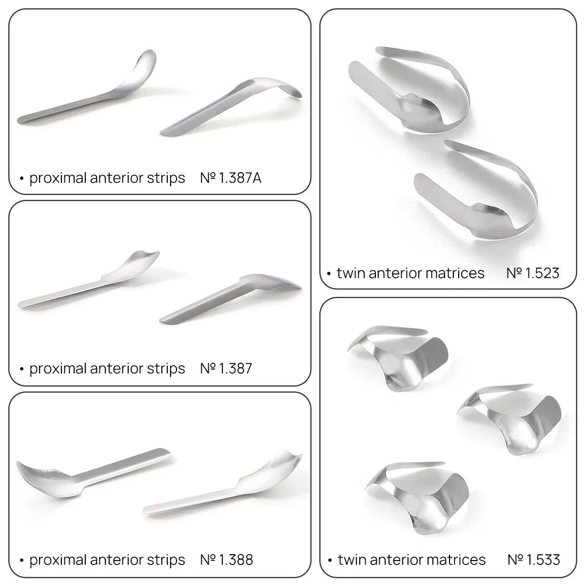 Dental Proximal Anterior Strips 30pcs/box Large Small Twin Anterior Matrices Matrix Systems NICEDEN