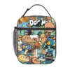 Dog Man Superhero Comic Thermal Insulated Lunch Bag for Office Portable Food Bag Container Men Women Cooler Thermal Lunch Boxes 3