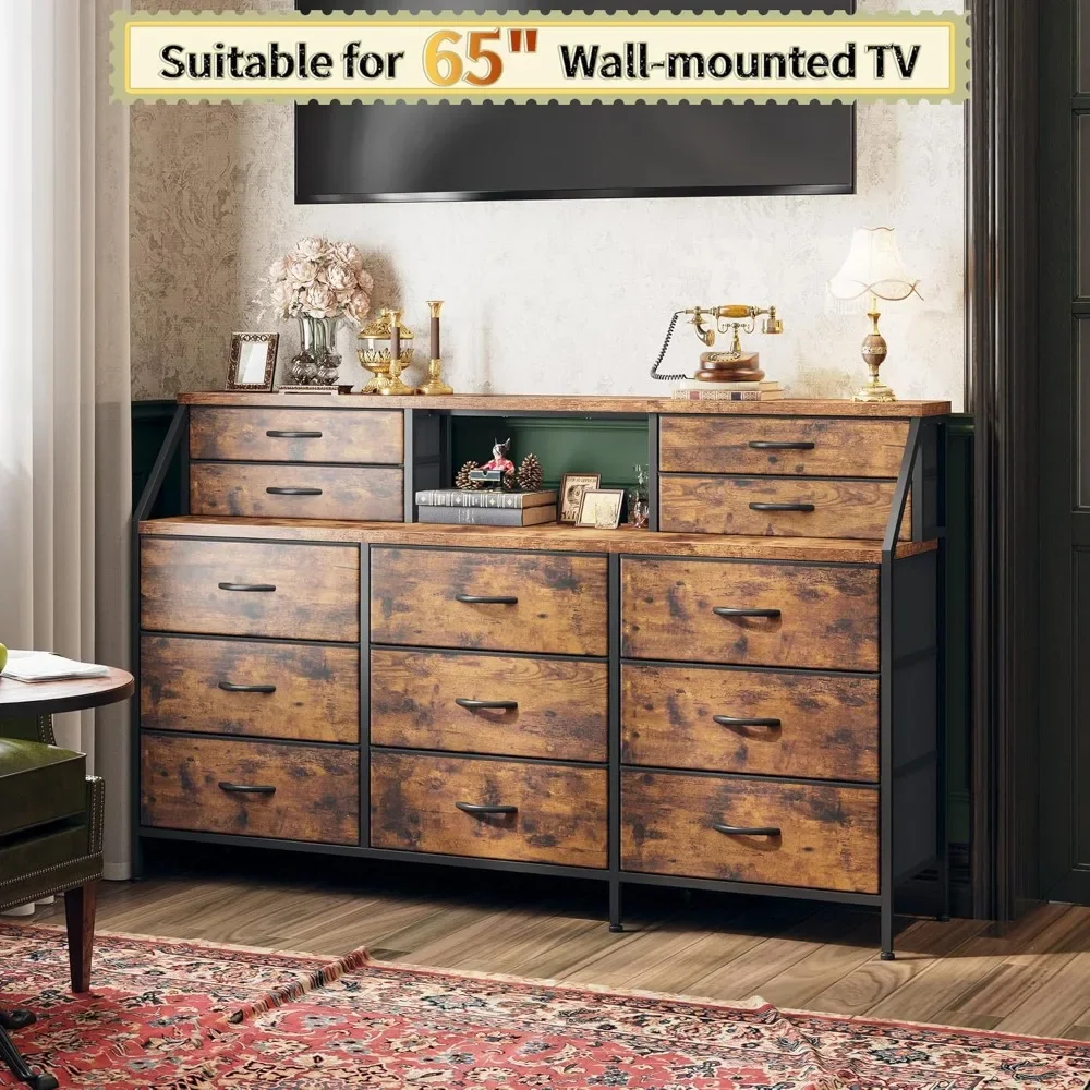 13-Drawer Fabric Dresser 6