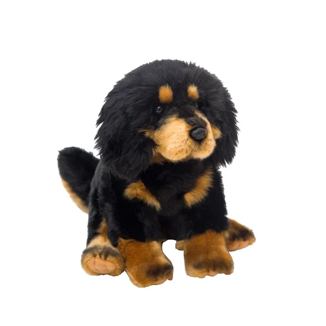 26Cm Tibetan Mastiff English Cocker Spaniel Simulation Animal Dog Plush Doll Kids Gift Toy