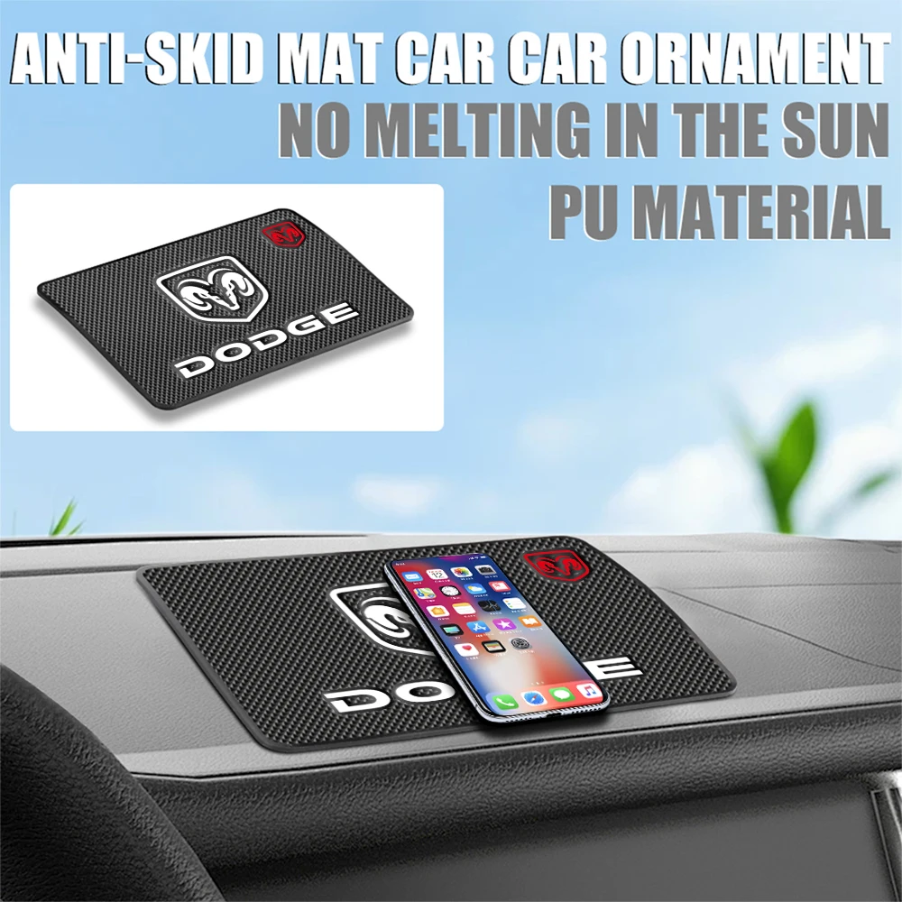 자동차 인테리어 실리콘 대시 보드 미끄럼 방지 매트 전화 홀더 패드 Dodge Durango Caliber Dakota Neon Nitro Ram 용 자동차 액세서리