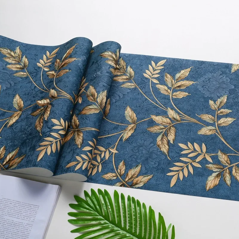 Retro Floral Embossed Wallpaper 3