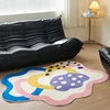 Thick Irregular Lounge Rug Nordic Style Carpets for Living Room Children's Bedroom Decor Shaped Carpet Home Plush Non-slip Mat 2