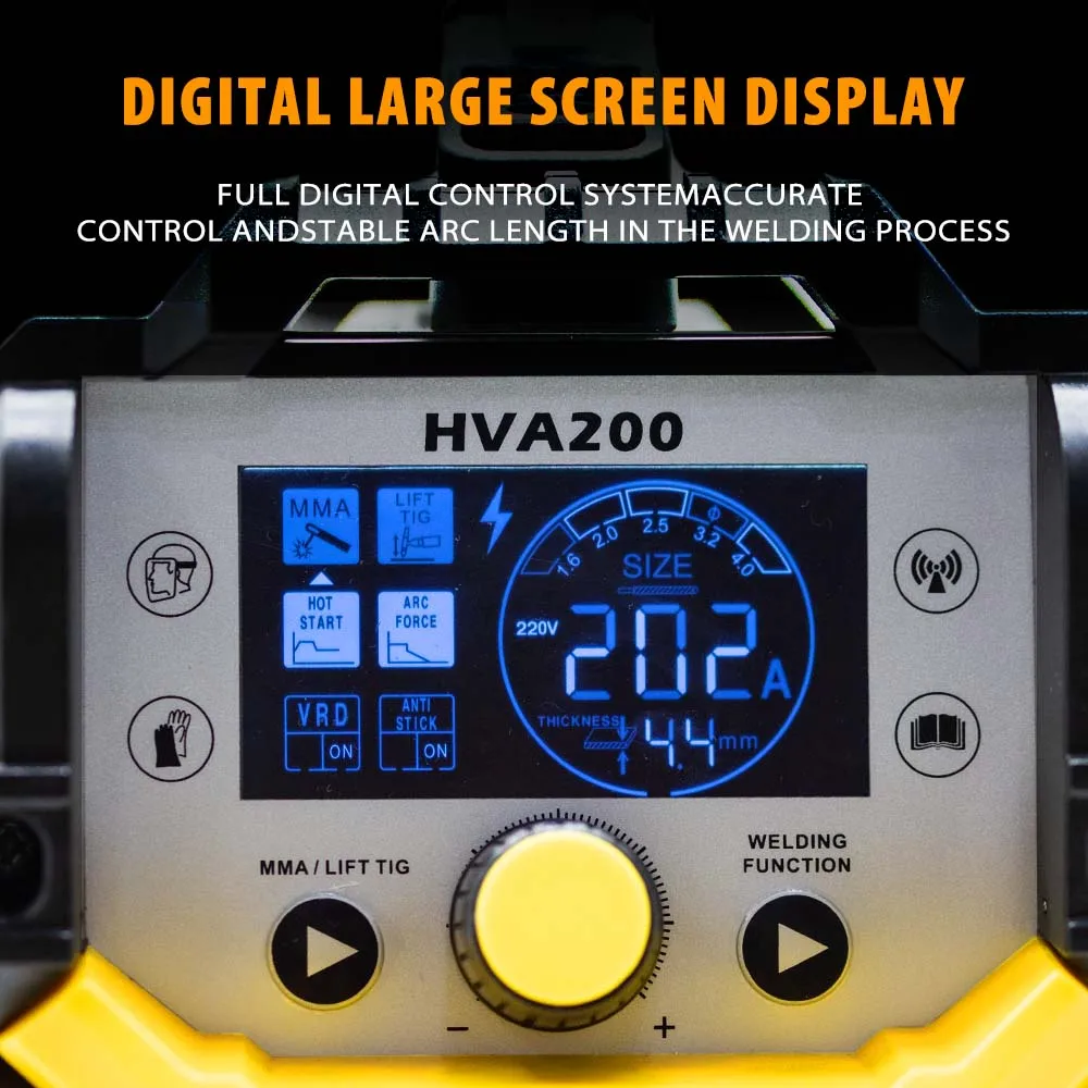 Máquina de soldadura HZXVOGEN MMA digital con inversor IGBT