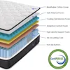 Queen Mattress, 12 Inch Hybrid Mattress in A Box, Gel Memory Foam & Individually Pocket Innerspring Hybrid Bed, Mattress 2