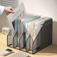 Metal File Rack Office Desk Shelf Standing Desktop File Folder File Box File Storage Box Data Rack Stationery Organizer File 1