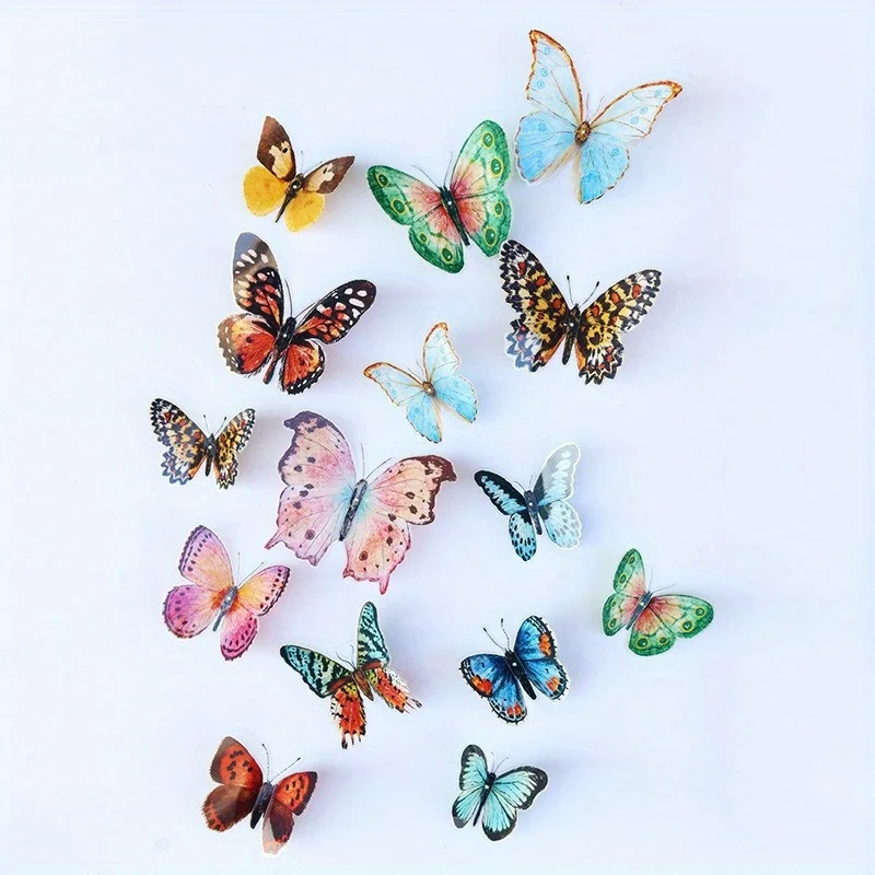 36pcs Watercolor Butterfly Decor Set 2