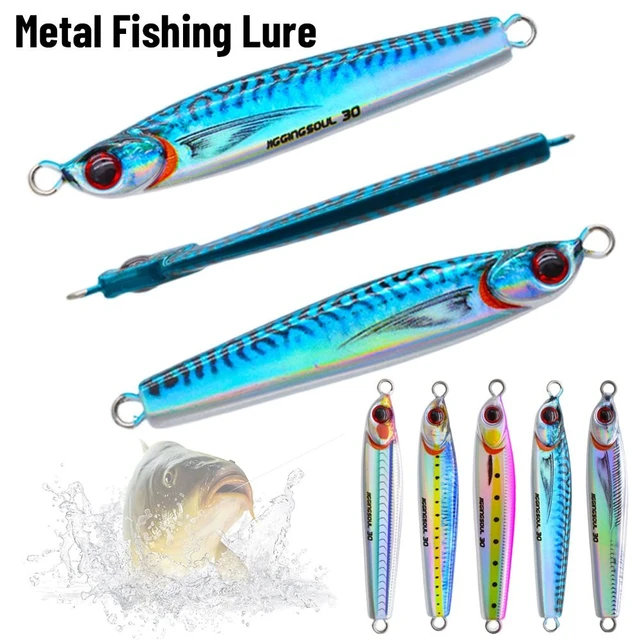 1PC 3D Print Sea Fishing Lead Alloy Fishing Lure tarpon Spanish Mackerel  Metal Bait 10g 15g Wire Bait Swimbait Artificial Lure - AliExpress