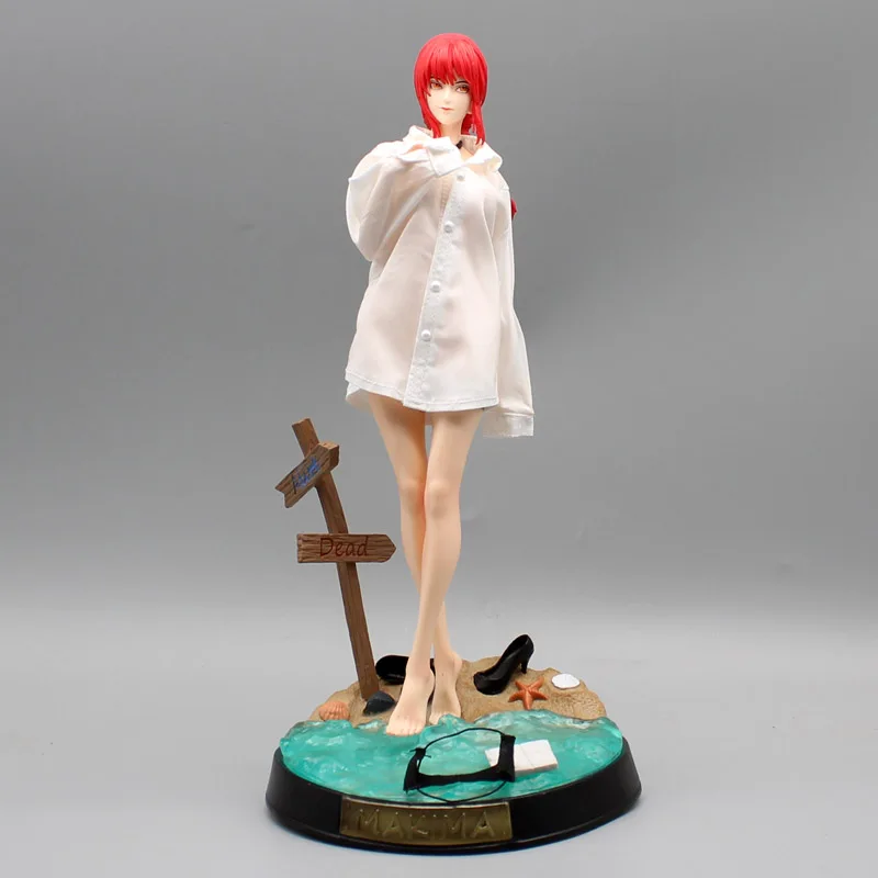 

31cm Chainsaw Man Makima Anime Figures Action Dolls Pvc Figurine Model Statue Denji Collection Decoration Style Toys Kids Gifts