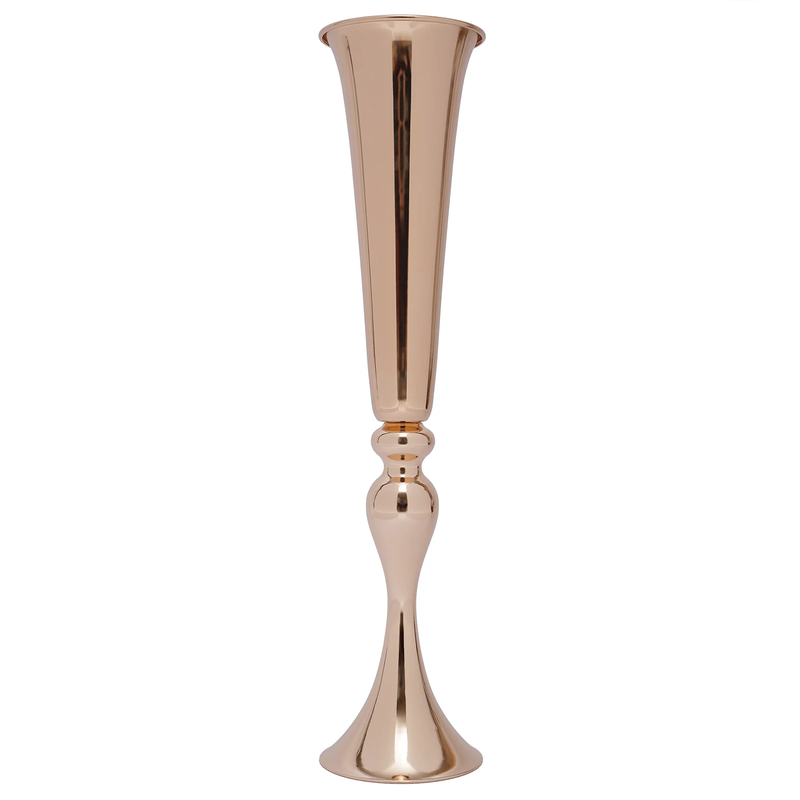 6-teiliges Gold-Hochzeitsvasen-Set, 56,5 cm hohe, ausgestellte Metall-Blumenhalter für Hochzeiten, Heim- und Partydekoration, elegantes Tisch-Mittelstück – Detail 12