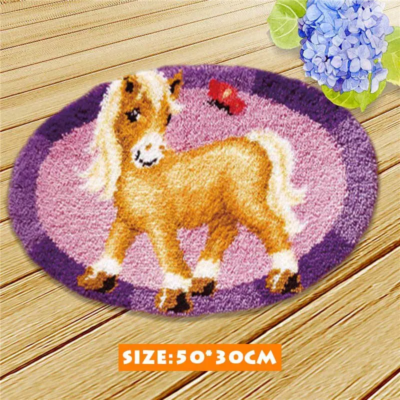 Cute Bear Carpet Embroidery Latch Hook Kit Cartoon Animal Undefined La –  Craft Haven Creations