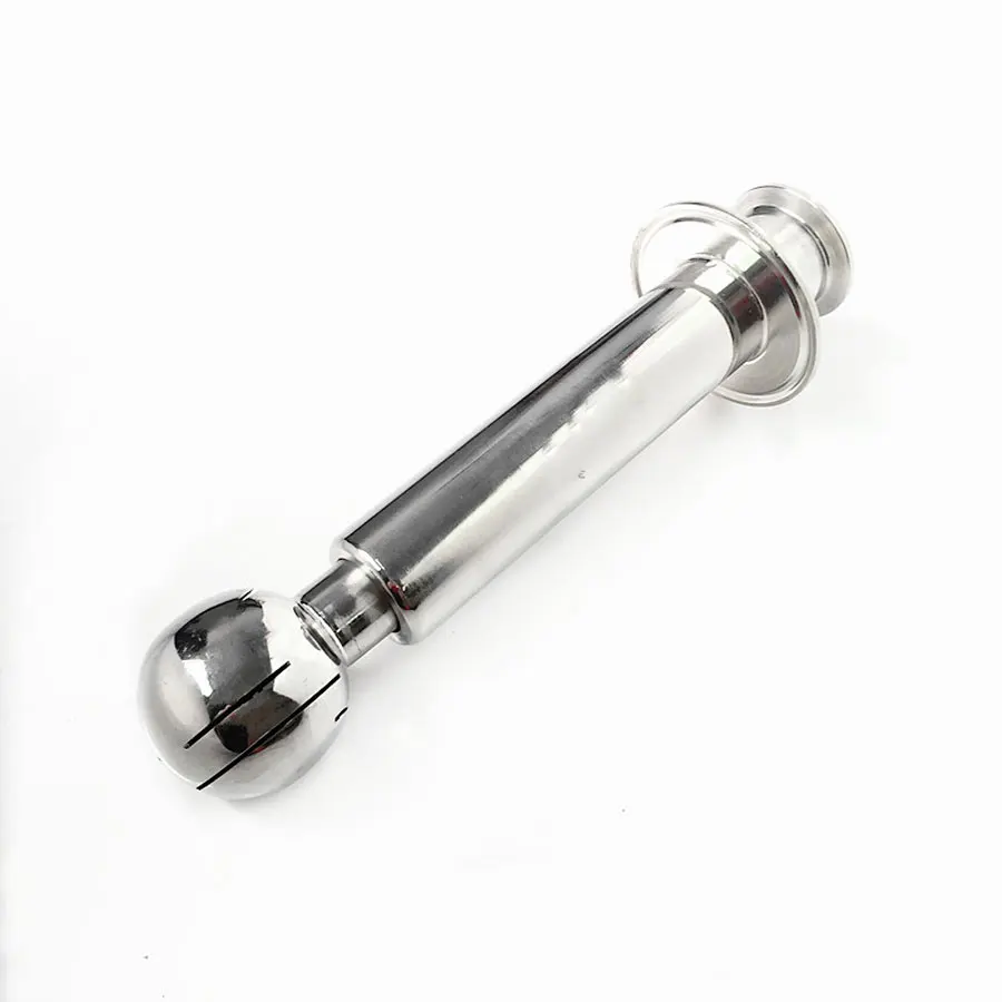 1.5" Tri Clamp x 2.5" Tri Clover CIP Rotary Cleaning Ball SUS 304 Stainless Steel Sanitary Fitting Beer Beering Length 200mm
