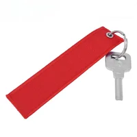 Custom Logo Polyester Keychain Print Name Car Motorcycle Embroider Webbing Key Chain Personalized Ribbon Keyring Men and Women 6