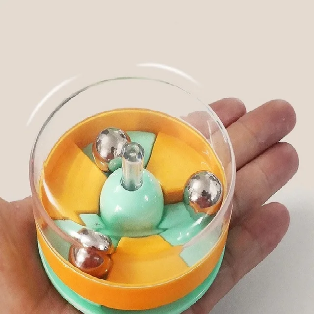 Creative Decompression Running Bead Ball Disc Spinner PressTo rotate Vent Relieve Stress  Desk Toys Office Kids Fidget Toys 4