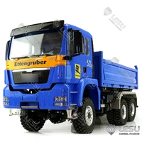 LESU Three-Way 1/14 RC Hydraulic Dumper Truck Metal Chassis for DIY Man TGS Tipper Model W/ Lights Sound ESC Motor Th16711-SMT9 1