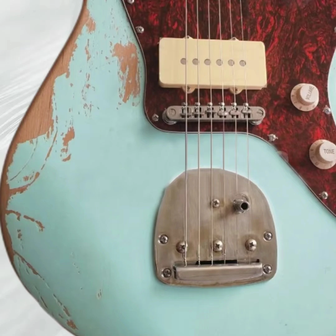 ⭐︎ハードレリックジャズマスタータイプ/アルニコPU/ブルーグリーンメタリック⭐︎ 最新ホビー・楽器・アート - ⭐︎ハードレリックジャズマスタータイプ