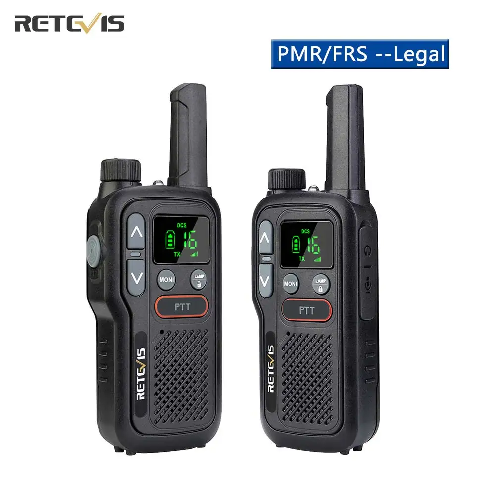 Retevis RB618 мини рация перезаряжаемая рация...