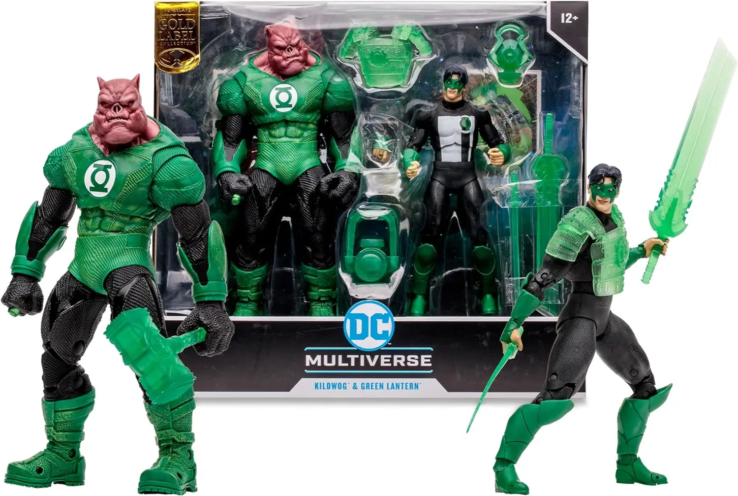 

McFarlane Toys - DC Multiverse Kilowog & Green Lantern 2pk Gold Label 7-inch Movable Figures Collector's Series