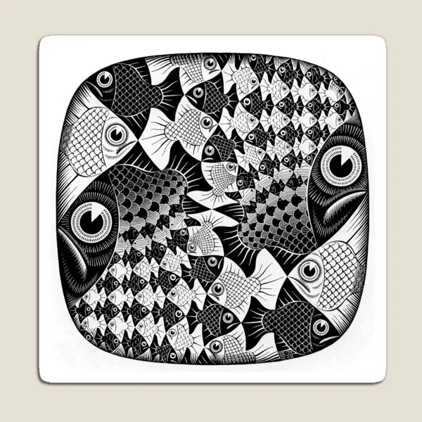 

M C Escher художественные картины Магнитные Детские Красочные забавные детские игрушки для детской наклейки домашний холодильник милый Декор