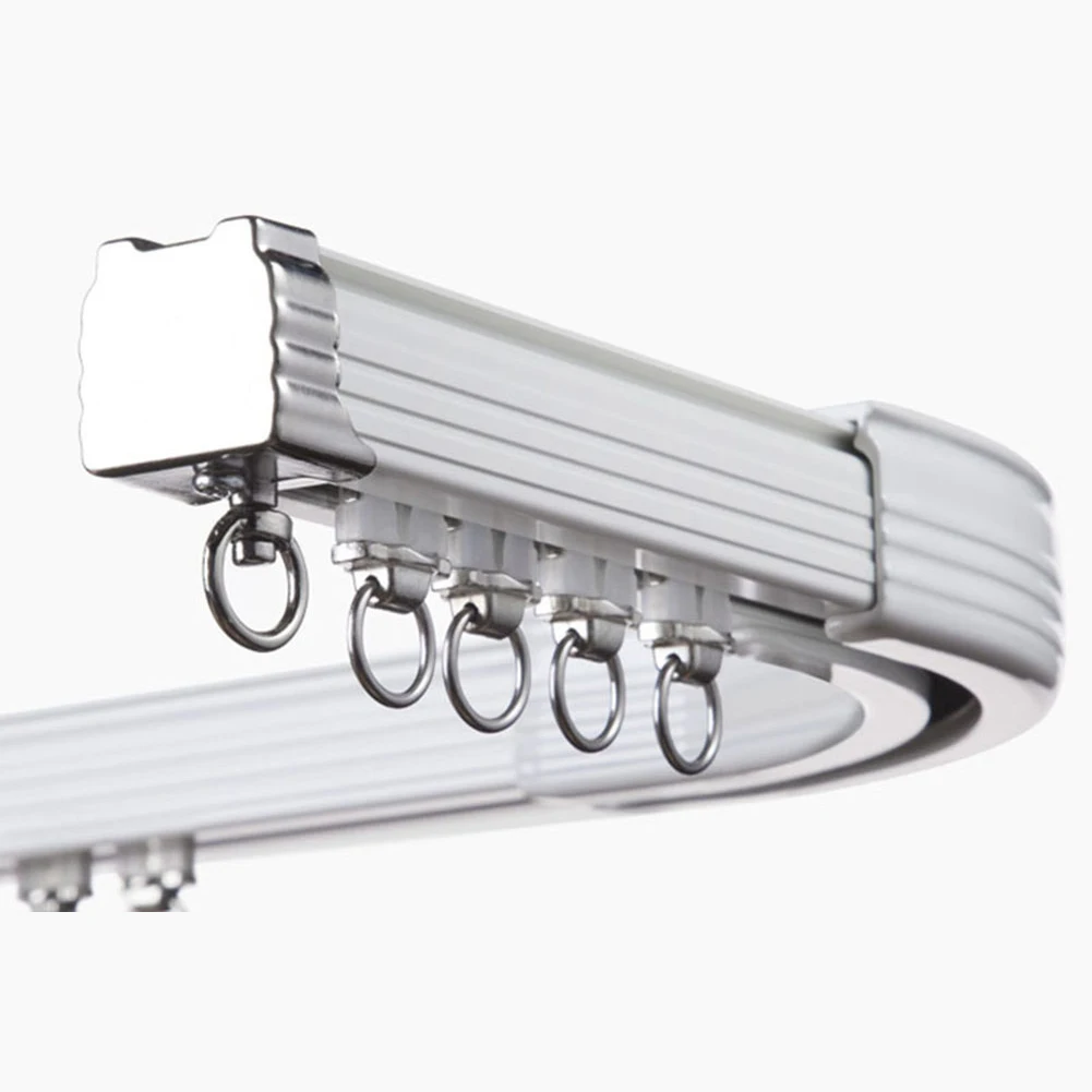 ZSHINE-Curtain Double Tracks Ceiling or Wall Mounting Heavy-Duty Curtain  Rails for Living Room Bedroom Room Divider,New Arrival - AliExpress, image size:1001x1001