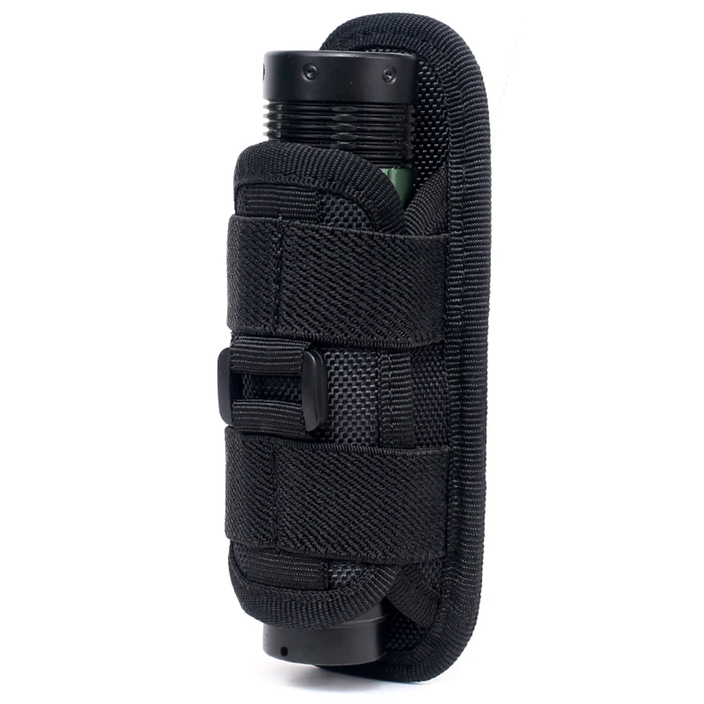 Tactical Flashlight Belt Pouch 360 Degree Rotatable Flashlight Pouch Anti Scratch Multifunction for Outdoor Activities