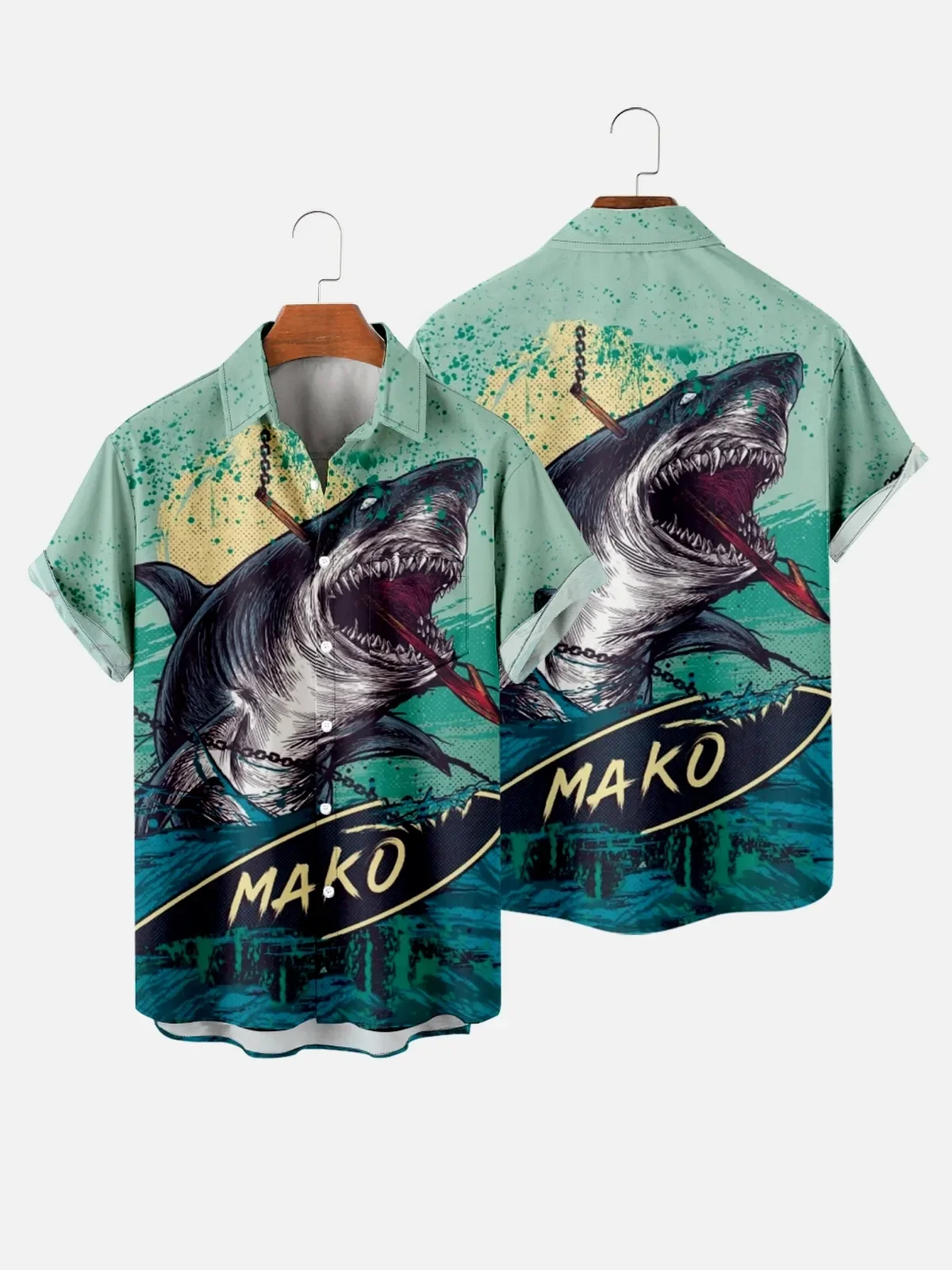 

Summer Short Sleeve Shirt Oversized S-4XL Polyester 3D Digital Print Shirts for Men 2023 Loose Beach Cuban Street Trends Tops