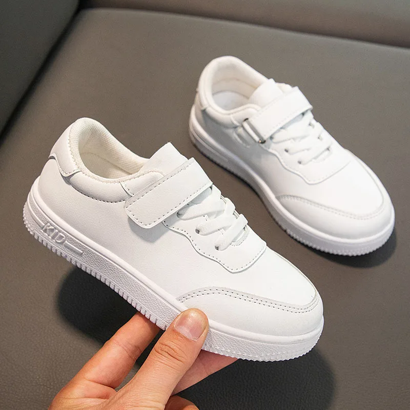 Children Casual Shoes Mesh Sneakers Boys Sport Breathable Tennis Sneaker Baby Girls Spring Fashion Shell White Running Shoes 5