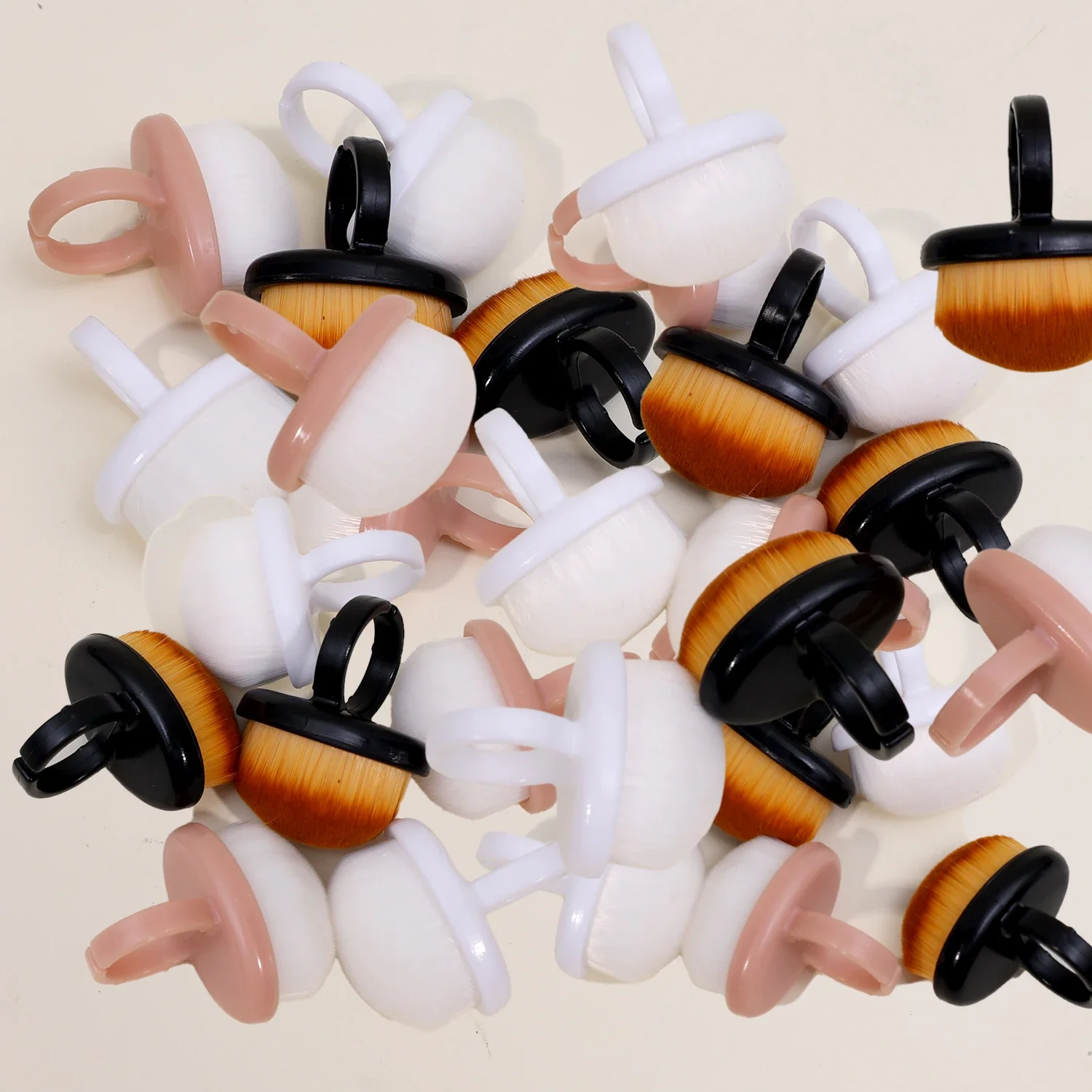 1/10pcs Nails Art Dust Brush Buckle Brush Ring-shaped Brush for Nail Dust Cleaning Professional Oval Gel Manicure Make Up Tool 5