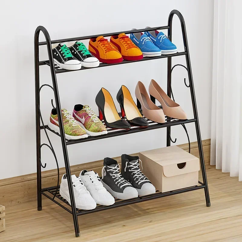 3 Layers Iron Flower Pot Stands Plant Shelf Stand Succulent Rack Balcony Simple Indoor Garden Shelves Shoes Book Rack Decor Home