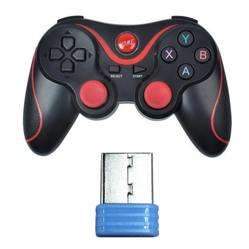 Gamepad Accessory USB Gadget Accessories Bluetooth-compatible Gamepad Console Dongle Wireless Receiver For T3 New S5 Blue Game Controller