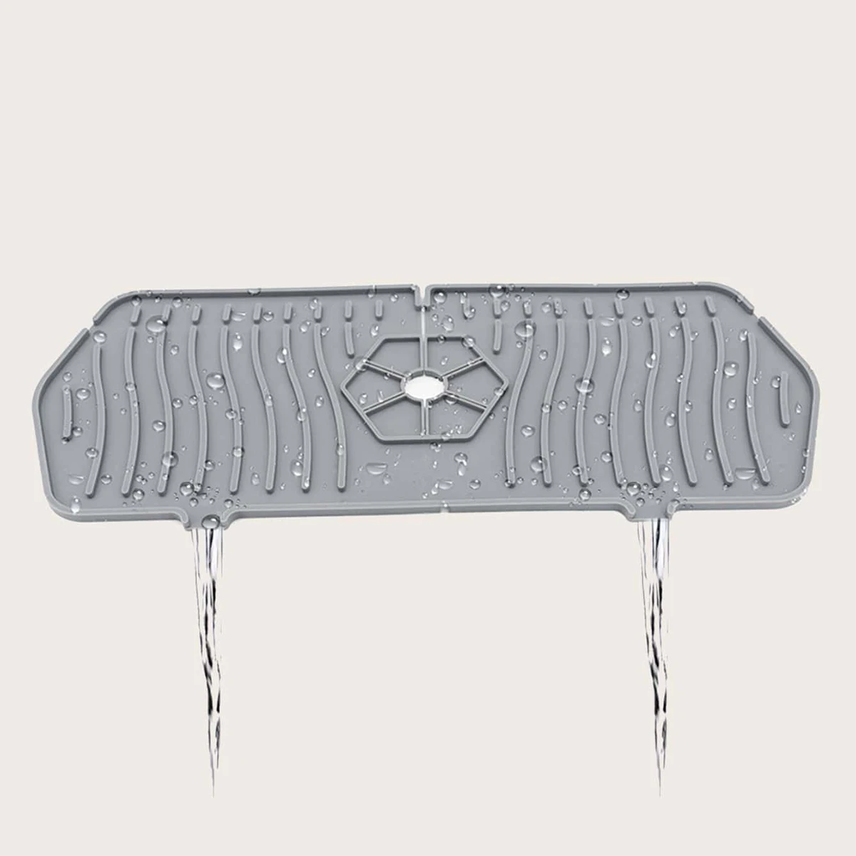 1 pc - Kitchen sink silicone splash proof drain pad