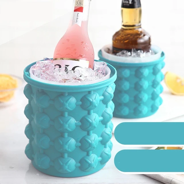 Custom Logo Large Silicone Icebucket Portable Cooling Icebucket Freezer  Beer Cooler Bar Wine Ice Storage with Lid - China Silicone Icebucket and  Cooling Icebucket price