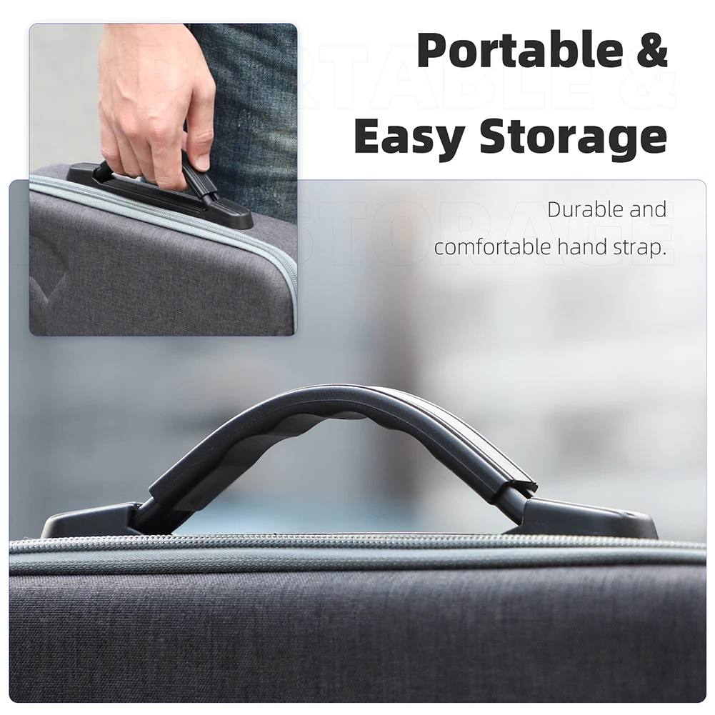 Storage Bag Portable Travel Shoulder Bag Hard Suitcase Storage Case for DJI Flip Drone RC 2/RC-N3 and Batteries