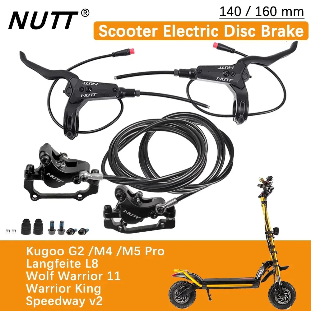 NUTT Freno A Disco Idraulico E-Scooter Lato Destro – Con Sensore 2 Pin Maschio, Per Bici Elettrica