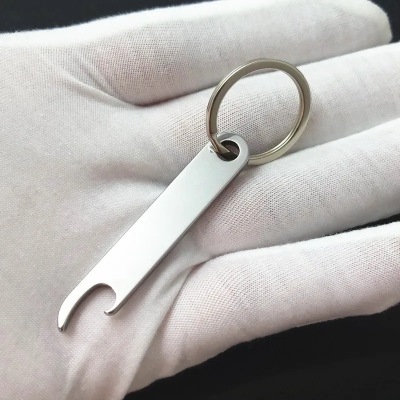 1pc EDC Mini Bottle Opener Gear Rock Climb Beer Camp Portable Keyhole Practical Tool Stainless Steel Hike Outdoor Accessories CN 6