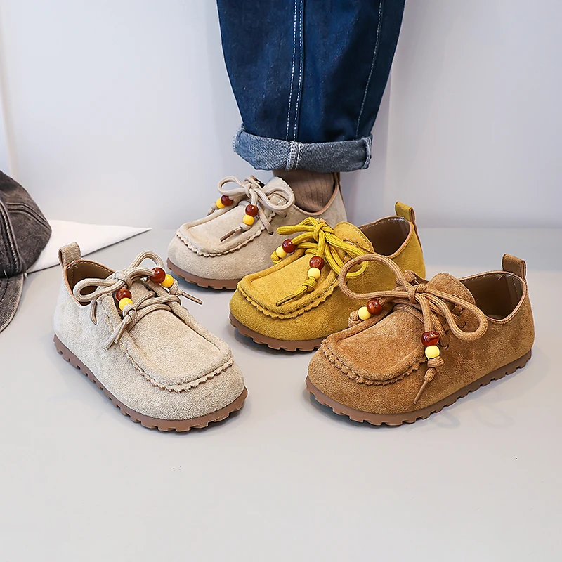 Girls Soft Sole Loafer Shoes for Autumn School Uniform